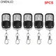 1 ~ 5PCS Universale 4 Bottoni Apriporta Del Garage Telecomando 433MHZ Clone Fisso Apprendimento Rolling Code Duplicatore Garage