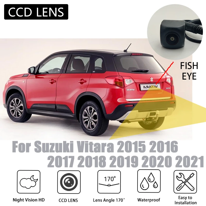 Rückfahrkamera für Suzuki Vitara 2015–2021 CCD HD Nachtsicht Parkplatz Rückfahrkamera Image