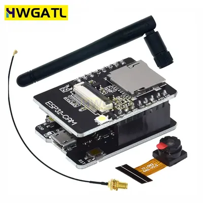 ESP32-CAM WiFi-Modul 2,4 G Antenne ESP32 Seriell zu WiFi ESP32 CAM Entwicklungsboard 5 V Bluetooth mit OV2640 Kameramodul DIY Image