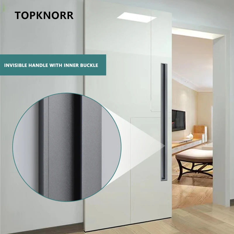 Unsichtbarer versteckter Griff, Schiebetür, Schiebetür, versteckter Griff, Schublade, Kleiderschrank, Türrille, eingebetteter integrierter Schnallengriff