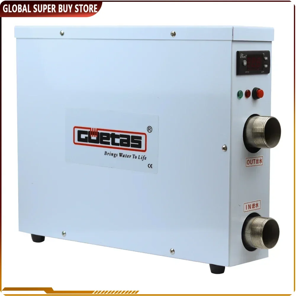 Mini-Schwimmbecken, 18 kW, Heizungsthermostat für Schwimmbäder, SPA-Badewannen, Bodenbeläge mit Digitalanzeige und Touchscreen Image