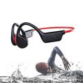 Cuffie Bluetooth a conduzione ossea - Lettore MP3 impermeabile IPX8 memoria da 32GB cuffie HiFi con gancio per orecchio e microfono per nuotare