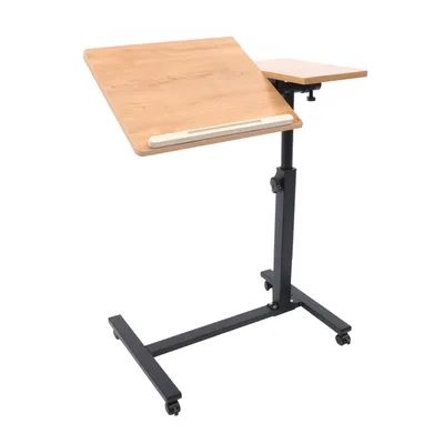 Adjustable Laptop Desk 360° Rotating Tabletop Mobile Stand Portable Mobile Lift Computer Folding