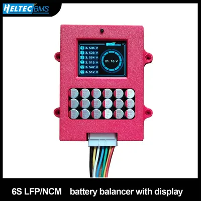 Heltec Equalizer with TFT display 6S 5A Active balancer with voltage Lifepo4 battery voltage tester