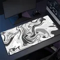 Tappetino per mouse per computer Strata Liquid Accessorio da gioco Tappetino per mouse Nero Bianco Tappetino da scrivania grande Gamer Gomma XXL 50x100 cm Mause Carpet Run