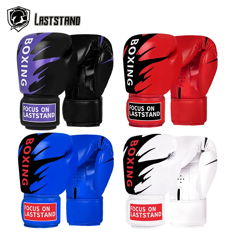 6/8/10/12oz Kinder Frauen/Männer Boxhandschuhe Sanda Sparring Muay Thai MMA Karate Punch Trainingshandschuhe Kickboxen Guantes De Boxeo Image