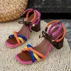 Pumps Sommer neue Damen Sandalen High Heels Kunst pelz Metall Ketten riemen Sandalen spitzen Zehen Stiletto 8cm Laufsteg Damenschuhe