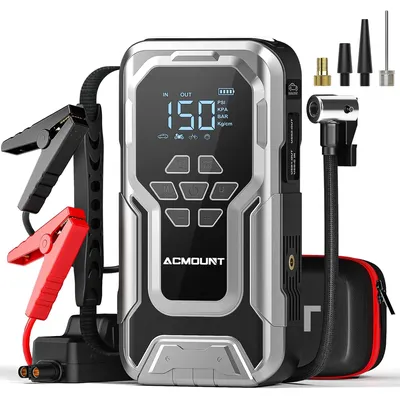 ACMOUNT Jump Starter with Air Compressor, 150PSI Portable Tire Inflator & 3500A Car Battery Jump