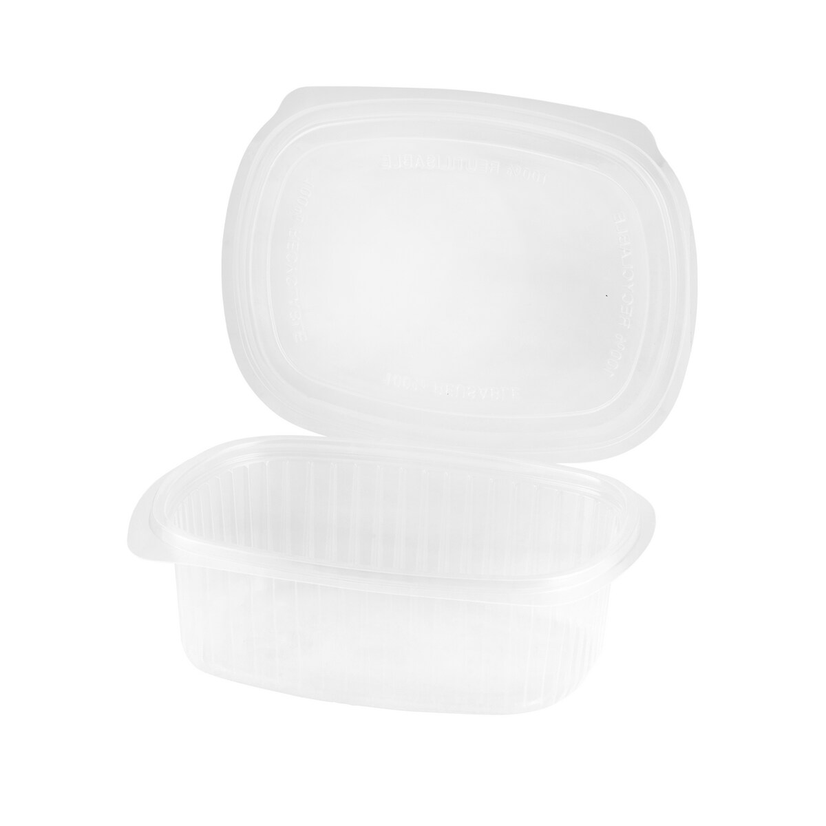 METRO Professional Verpackungsbecher, Polypropylen, 500 ml, mit Deckel, transparent, 25 Stück Image