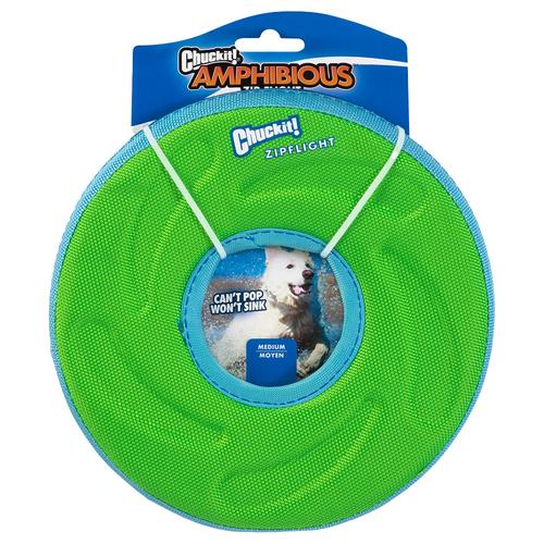 CHUCKIT! Zipflight Toy Gr.M: Ø21,6cm Hundespielzeug