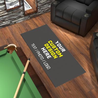 "TEMU 1pc Customizable Laundry Room Mat - Soft, Non-slip Polyester Mat With "your Here" Text, Ideal For Washing Machine Area, Kitchen, And Home Decor, Machine Washable, Laundry Room Accessories" Image