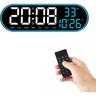 Digitaluhr, digitale Wanduhr mit Fernbedienung, 15-Zoll-Wanduhr, LED-Digitalwecker, großer