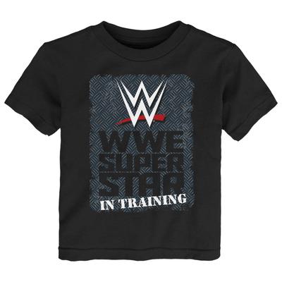 Schwarzes WWE Superstar In Training T-Shirt für Kleinkinder Image