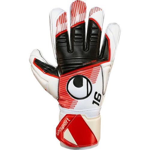 UHLSPORT Herren Handschuhe Powerline Supersoft, Größe 7,5 in schwarz/rot/weiß