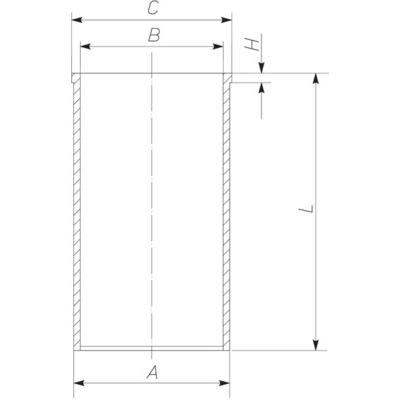 MAHLE Zylinderlaufbuchse Universal 94,0mm 043 WV 48 00 Image