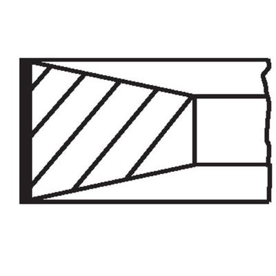MAHLE Kolbenringsatz Universal für MERCEDES-BENZ 3450378419 A3450378419 0020375017 003 54 V0 Image