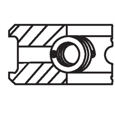 MAHLE Kolbenringsatz Universal für VOLVO 851006260 85100626 3097153 145 76 N0 Image