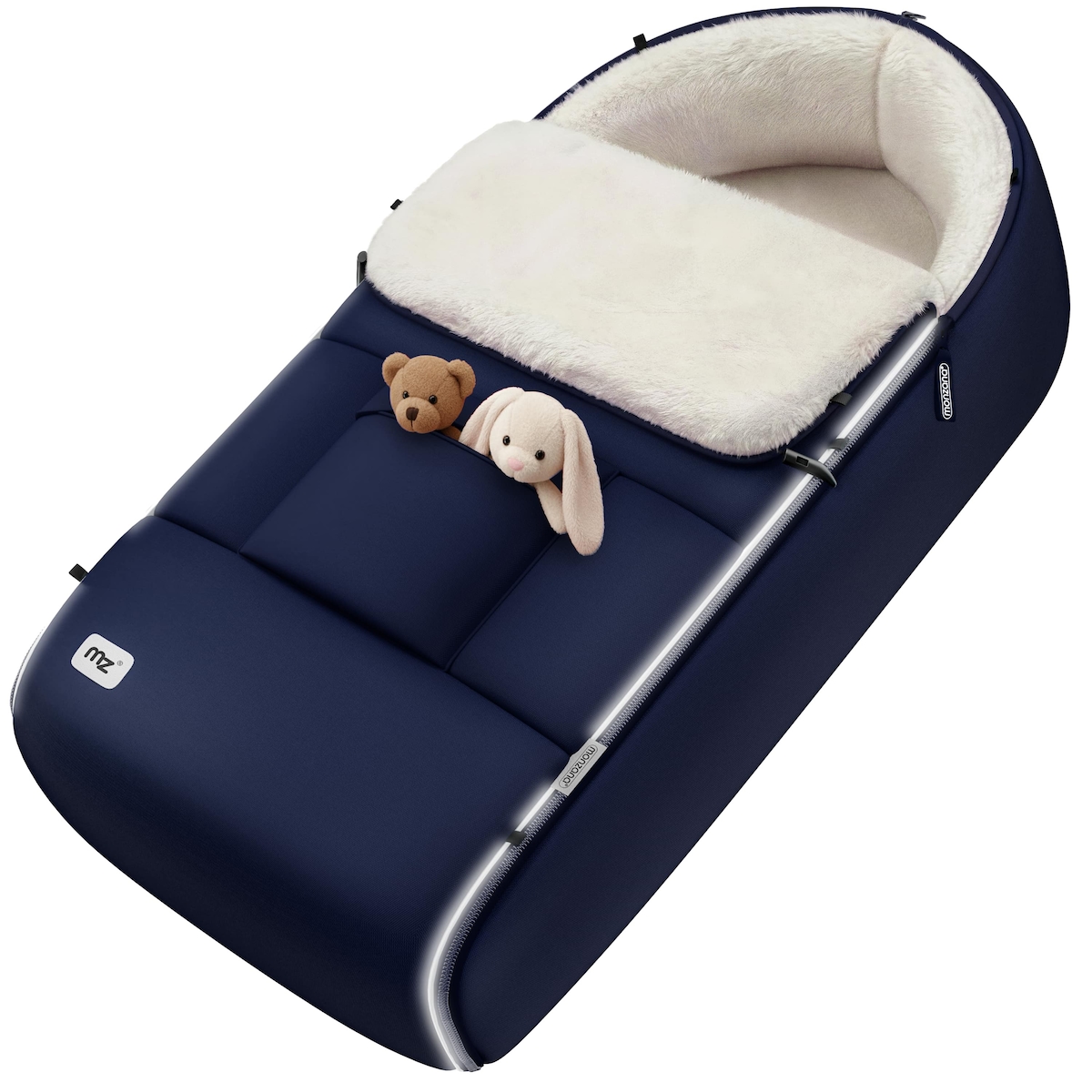 MONZANA® Babyfußsack Basic Marineblau Image