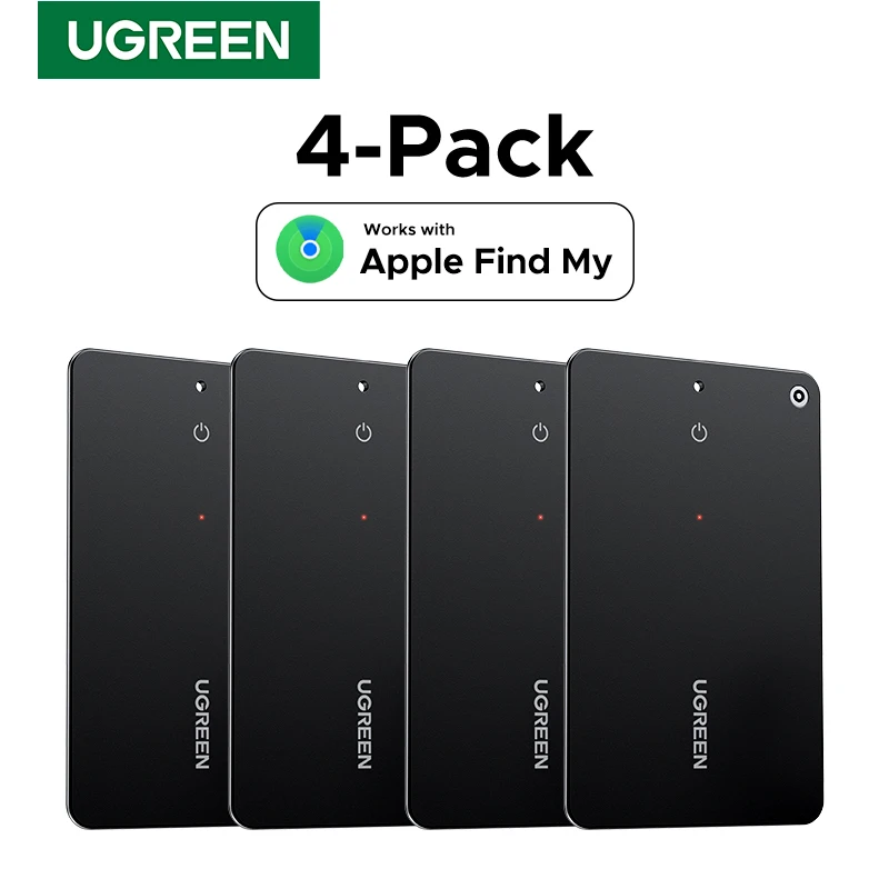 UGREEN Portafoglio Finder, Smart Tag Bluetooth Tracker Card Localizzatore di oggetti per etichette per bagagli Passaporti con Apple Trova la mia app (Solo iOS)