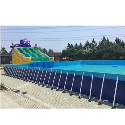 PVC Adult Children Indoor Outdoor Giant Steel Metal Frame Swimming Pool for Sale