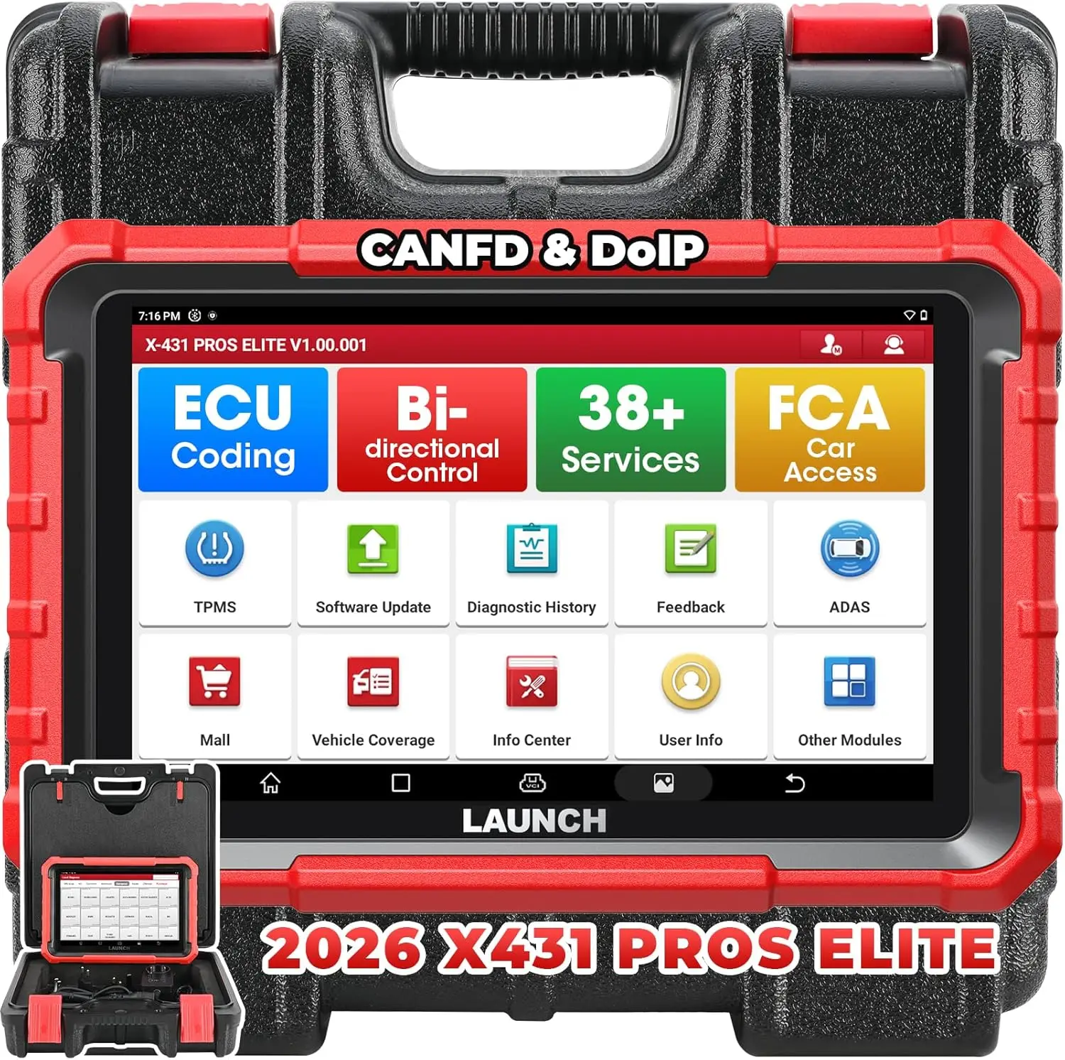 LAUNCH X-431 PROSElite Kfz-Diagnosegeräte Professionelles OBD 2 Diagnose-Autowerkzeug Scan Autoscanner Kostenloser Versand Image