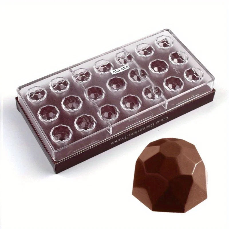 Form Polycarbonat-Schokoladenform für Bonbons, Süßigkeiten, 21 Mulden, 8 g/Stück, Süßwaren, Backen, Gebäck, Werkzeuge Image