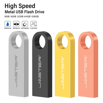Clearance_High Speed USB 2.0 Flash Drive 128 GB Metall Gold Pen Drive 64 GB Memory Stick Silber 32 Image