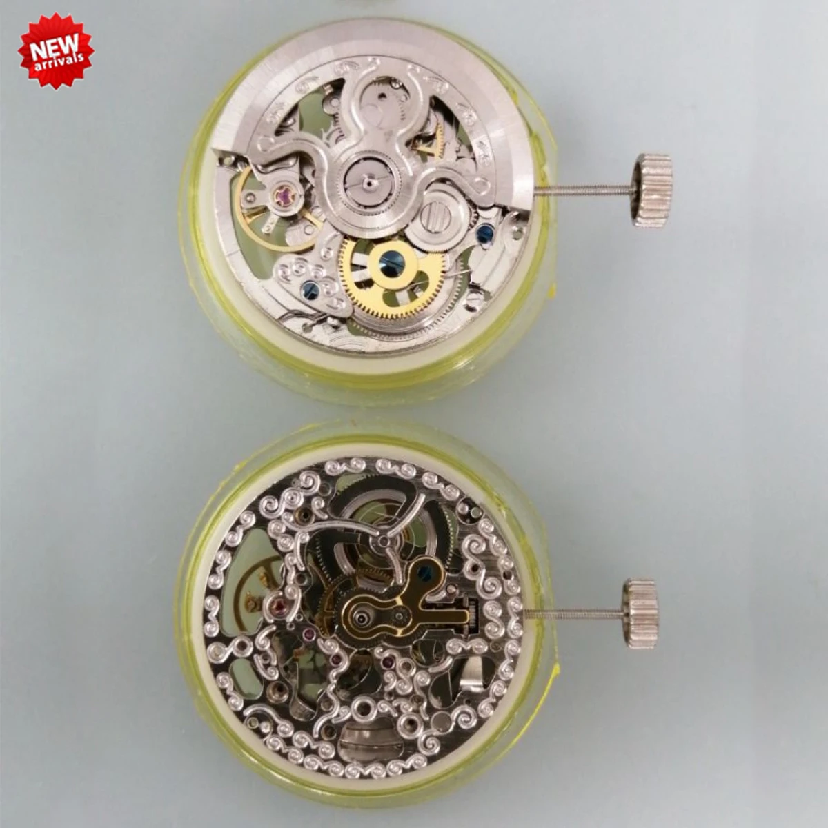 Hohles mechanisches automatisches Skelettuhrwerk Hangzhou 2189 Uhrwerk Uhrenreparaturwerkzeug Teile Uhrmacherwerkzeuge Image