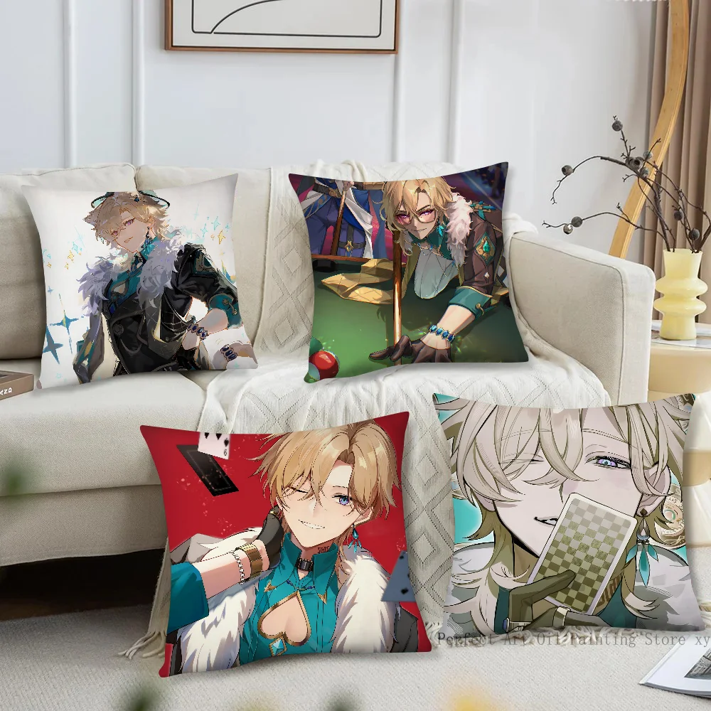 Spiel Honkai Star Rail Aventurin Kissenbezug Quadratisches Kissen Schlafzimmer Sofa Freizeit Komfort Kissen Auto Wohnzimmer Dekoration