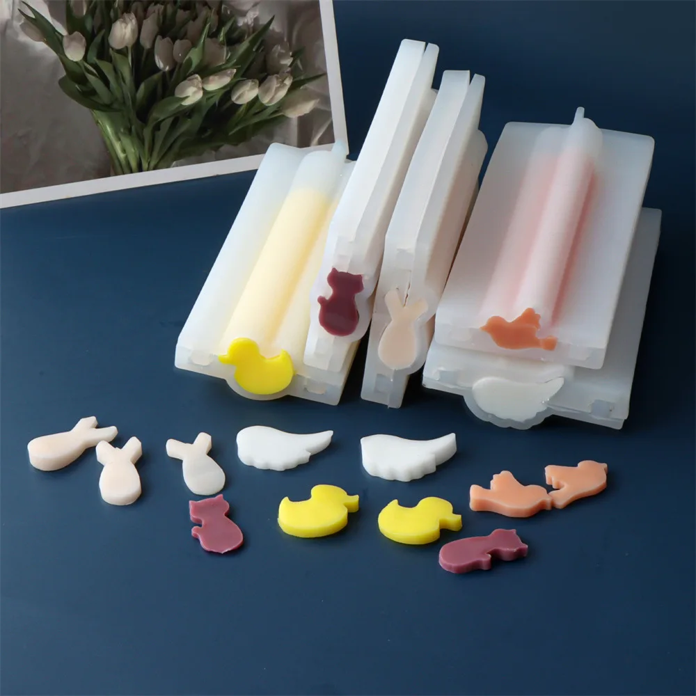 DIY 12 cm/25 cm große Röhre Tier Seifenform süße Katze und Vogel geformte Silikonform Schokolade Kuchen machen Dekoration Weihnachtsgeschenk Image