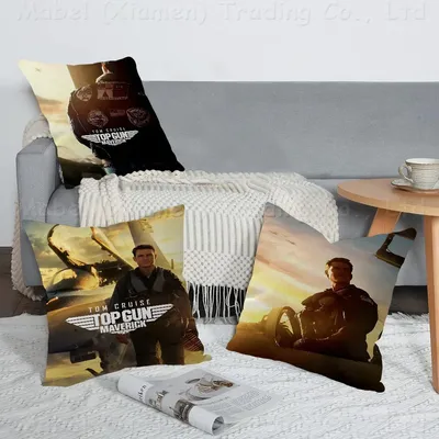 Film Top Gun Maverick Kissen Kissenbezug Kissenbezug Wohnzimmer Sofa Home Decor angepasst Image