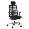 Bürostuhl / Drehstuhl SPINIO ELITE Rücken Netzstoff / Sitz Stoff schwarz hjh OFFICE