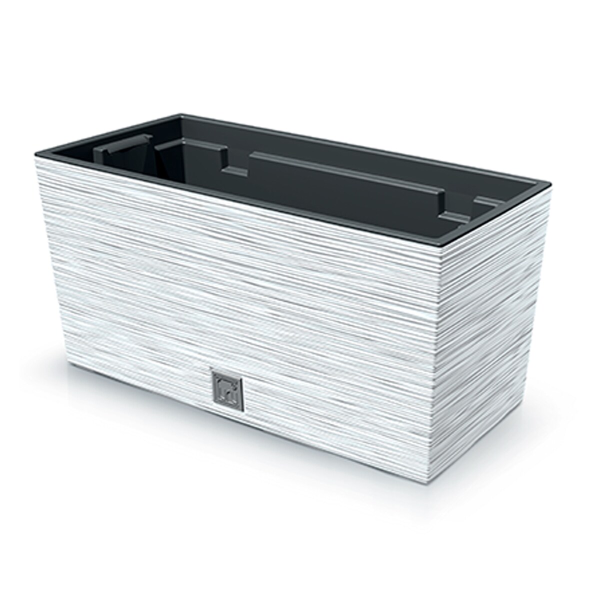 Prosperplast - Pflanztopf Kollektion FURU Weiß 39,5 x 18,5 x 19,5 cm, Fassungsvermögen 8L Image