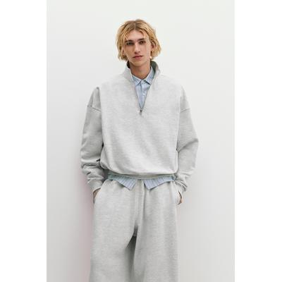 Quarter-Zip Boxy Fit Sweatshirt