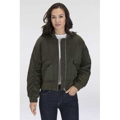 Collegejacke LEVI'S "ANDY TECHY JACKET", Damen, Gr. M (38), deep depths, Web, Obermaterial: 95% Polyester, 5% Elasthan, casual, Langarm, Jacken Image