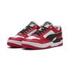Sneaker PUMA "Rebound Retro Sneakers Erwachsene", Gr. 42.5, rot (schwarz for all time rot), Obermaterial: Textil, Kuhleder, Synthetik; Futter: Textil; Laufsohle: Gummi, Schuhe