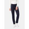 5-Pocket-Hose STOOKER WOMEN "Milano Jersey Magic Shape Fit", Damen, Gr. 40, Länge 30, blau (blauberry), Twill, 70% Viskose, 25% Polyester, 5% Elasthan, casual, schmal lang, Hosen, Casual Twill Coloured Magic Shape Effekt für Damen