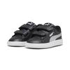 Sneaker PUMA "PUMA Smash 3.0 Glitz Glam Sneakers Mädchen", Kinder, Gr. 24, schwarz (schwarz silber weiß metallic), Obermaterial: Synthetik, Textil; Futter: Textil; Innensohle: Textil; Laufsohle: Gummi, Schuhe