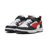 Sneaker PUMA "PUMA Rebound V6 Lo Sneakers Kinder", Kinder, Gr. 33, rot (weiß for all time rot schwarz), Obermaterial: Synthetik, Textil; Futter: Textil; Laufsohle: Gummi, Schuhe