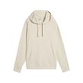 Hoodie PUMA "ESS ELEVATED Bequemer gerippter Hoodie Damen", Damen, Gr. L, weiß (alpine snow weiß), Obermaterial: 34% Baumwolle, 62% Polyester, 4% Elasthan; Besatz: 100% Baumwolle, comfort fit, Langarm, Sweatshirts