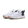 Golfschuh PUMA "Fusion Crush Sport Golfschuhe Herren", Gr. 45, weiß deep navy gum blau beige, Obermaterial: Synthetik, Textil; Futter: Synthetik, Textil; Innensohle: Textil; Laufsohle: Gummi, Schuhe