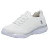 Slip-On Sneaker RIEKER SPORT, Damen, Gr. 38, weiß, Textil, sportlich, Schuhe Sneaker, Slipper, Freizeitschuh, Schlupfschuh mit Elastik-Einstieg