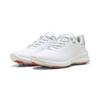 Golfschuh PUMA "IGNITE Blaze 2 Golfschuhe Damen", Gr. 39, weiß peach frost rot, Obermaterial: Synthetik, Textil, Kuhleder; Futter: Textil; Innensohle: Textil; Laufsohle: Synthetik, Schuhe