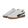 Sneaker PUMA "PUMA Handballschuhe Erwachsene", Gr. 47, bunt (weiß schwarz gum beige), Obermaterial: Synthetik, Kuhleder; Futter: Synthetik; Innensohle: Textil; Laufsohle: Gummi, Schuhe