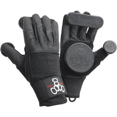 Triple Eight Adjustable Sliders Longboard Gloves - Black, Size Large/XLarge