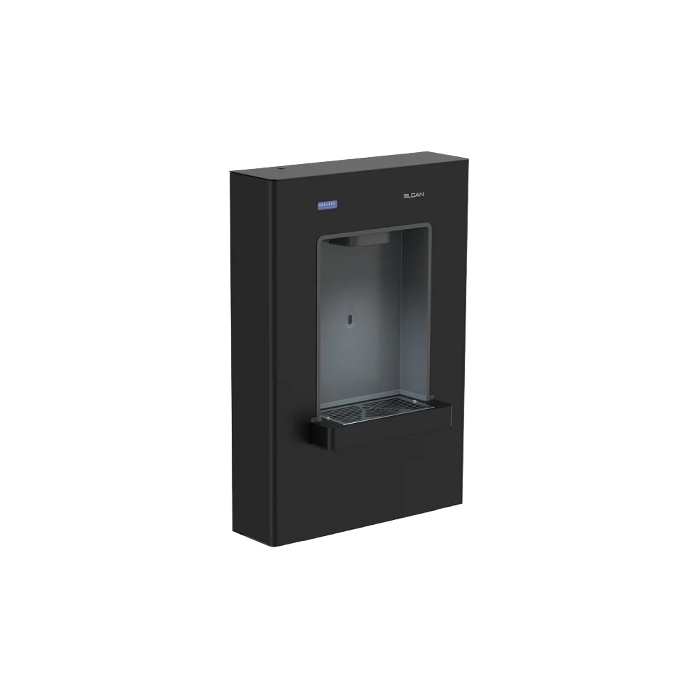 Sloan 33820053 DropSpot Wall Mount Water Bottle Filling Station w/ Sensor - Non Refrigerated, Non Filtered, Black, 115 V