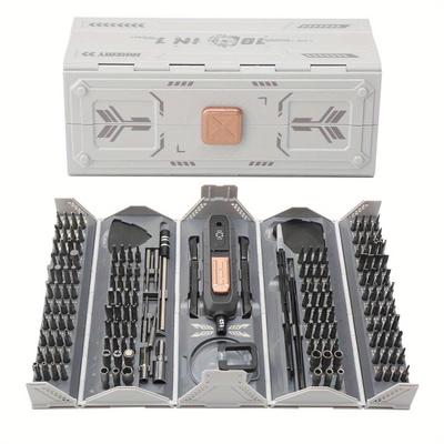 TEMU Precision Screwdriver Set, 180 In 1 Small Screwdriver Set For Electronics Tool Kit, Electronic Screwdriver Set For Pc, Computer, Laptop, Phone, Watch, Ps5 Image