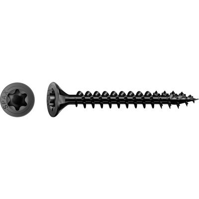 Spax 4x40 Senkmultikopf T-Star Plus T20 Vollgewinde Schwarz Verzinkt 200St Image