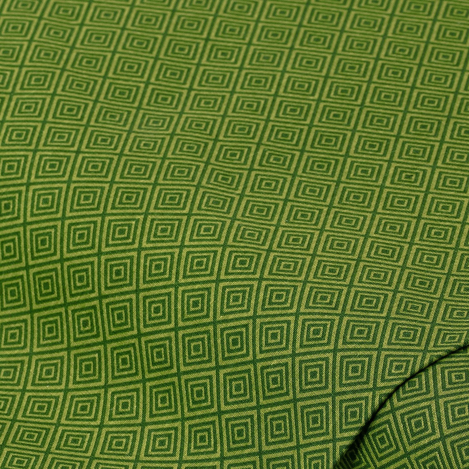 Baumwollstoff Retro-Rauten Mona, grün