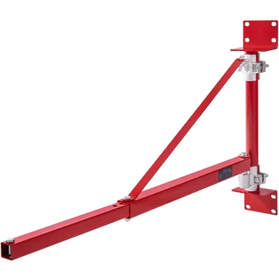SucceBuy Electric Hoist Support Arm 660lbs Max Load Capacity Electric Hoist Holder Swing Arm with Pole Hoist Frame for Garage